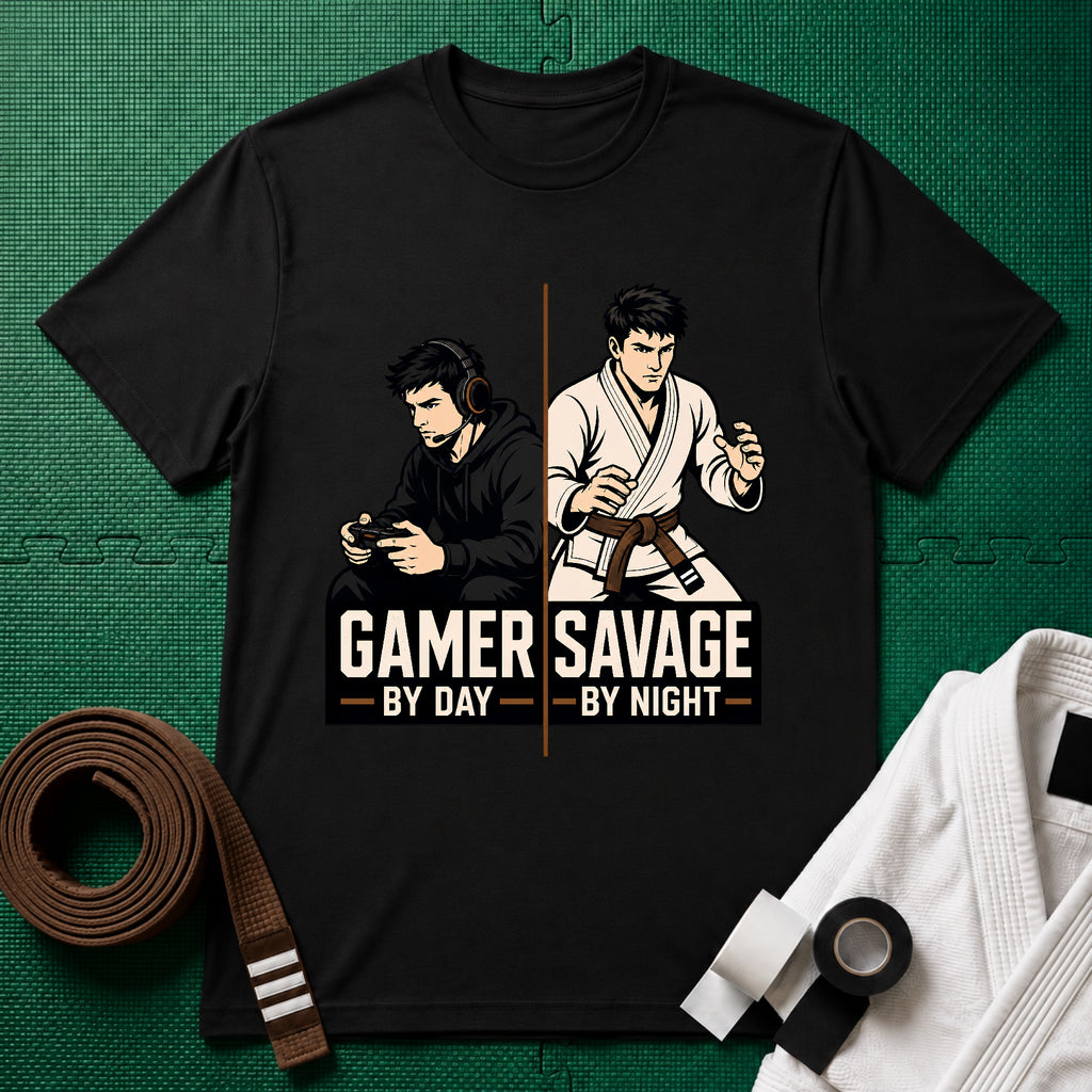Gamer by Day Brown Belt T-Shirt