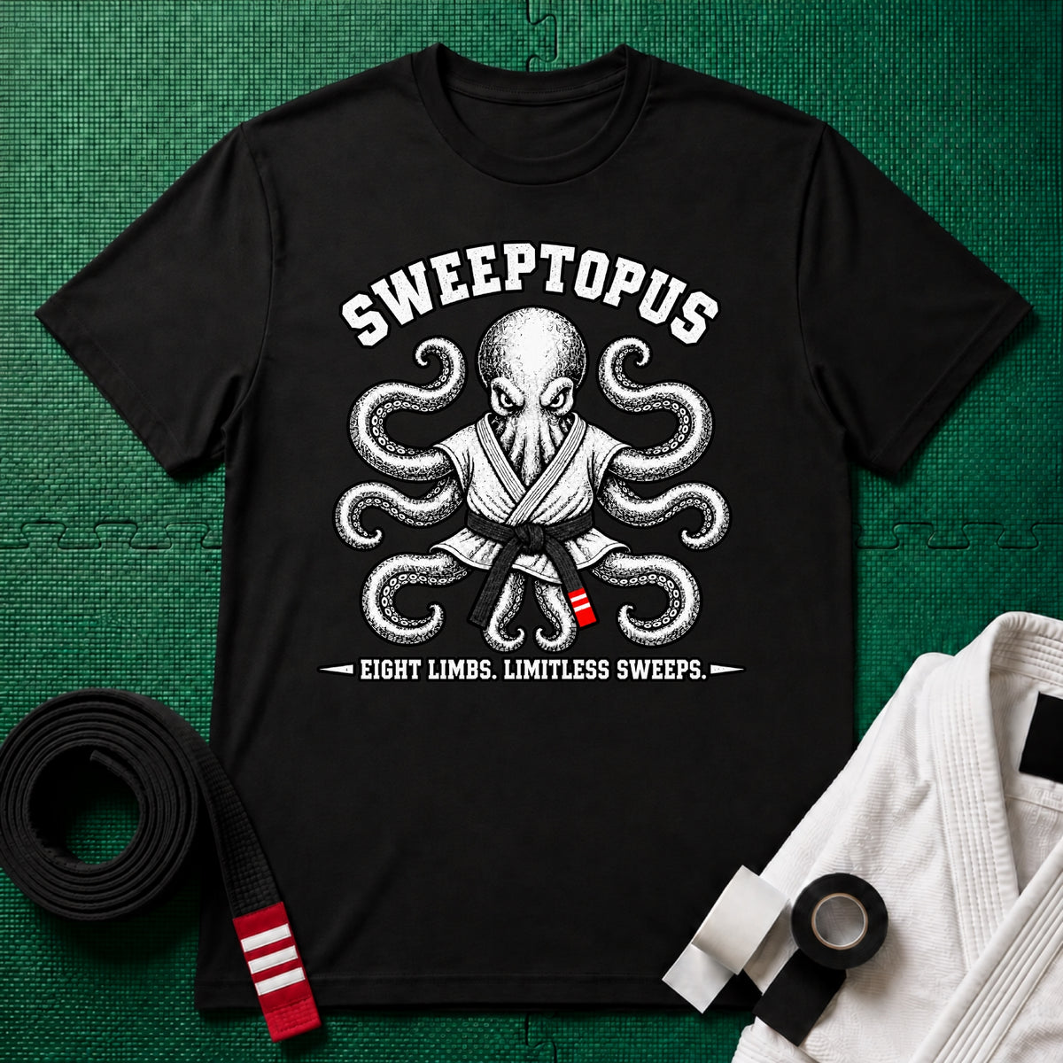 Sweeptopus Black Belt T-Shirt