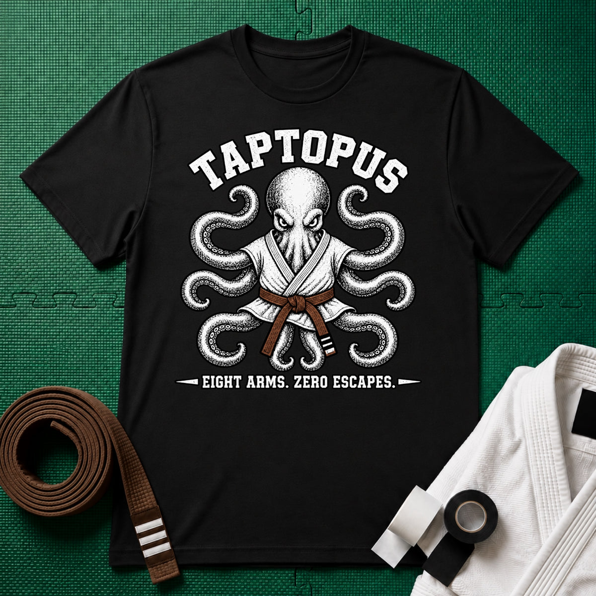 Taptopus Brown Belt T-Shirt