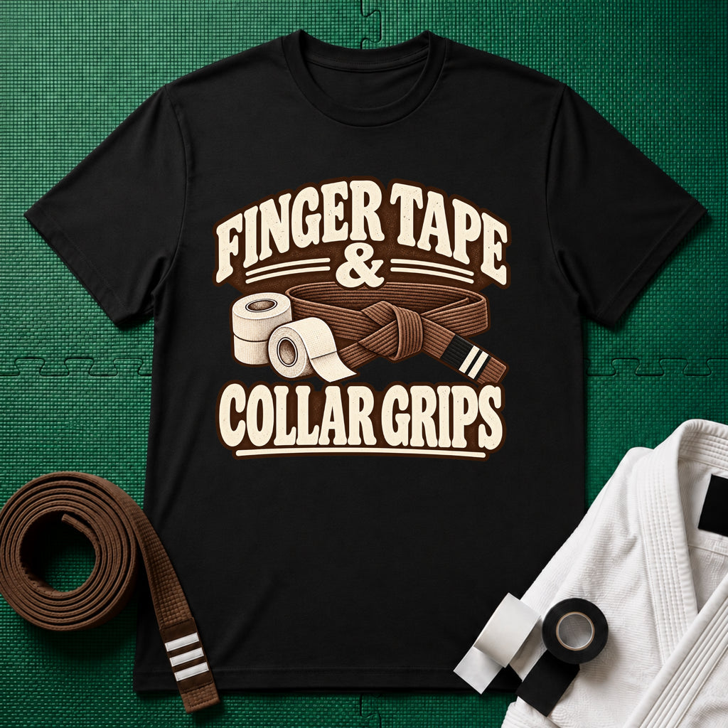 Finger Tape Brown Belt T-Shirt