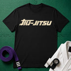 Jiu-Jitsu Text T-Shirt in Black