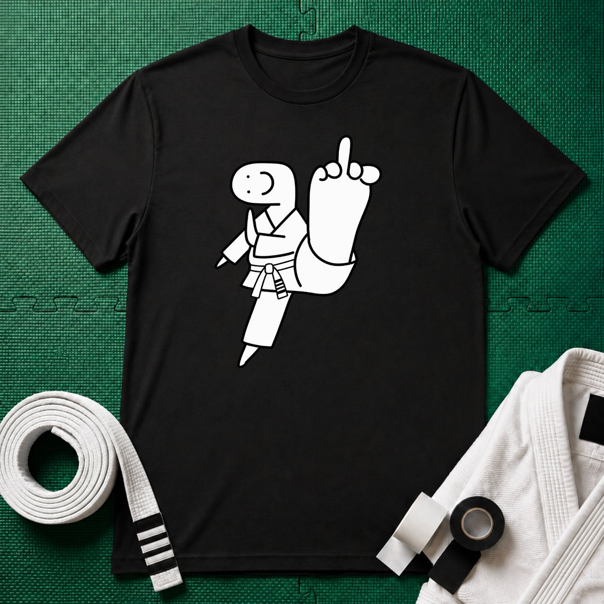 Middle Toe White Belt T-Shirt