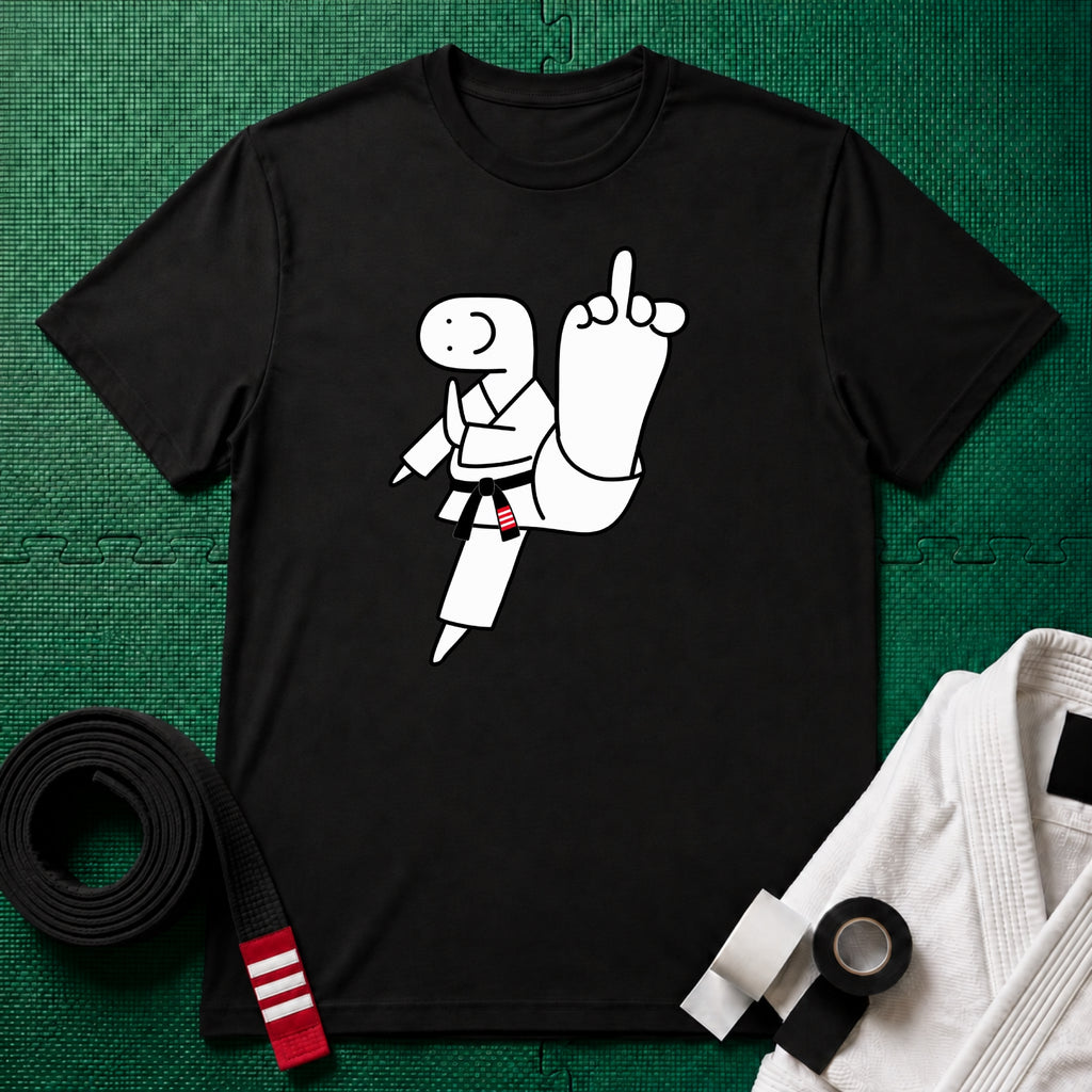 Middle Toe Black Belt T-Shirt