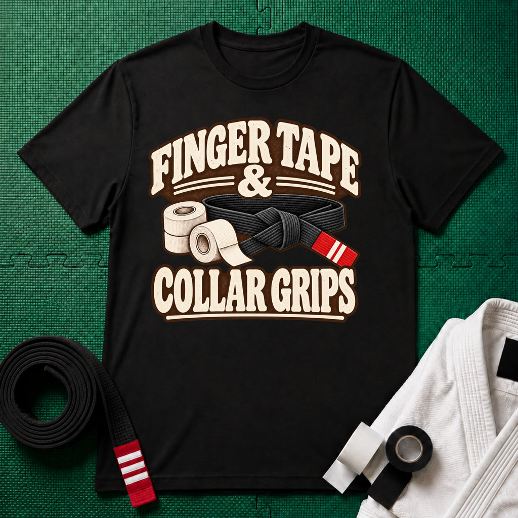 Finger Tape Black Belt T-Shirt