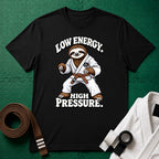 Low Energy Sloth Brown Belt T-Shirt