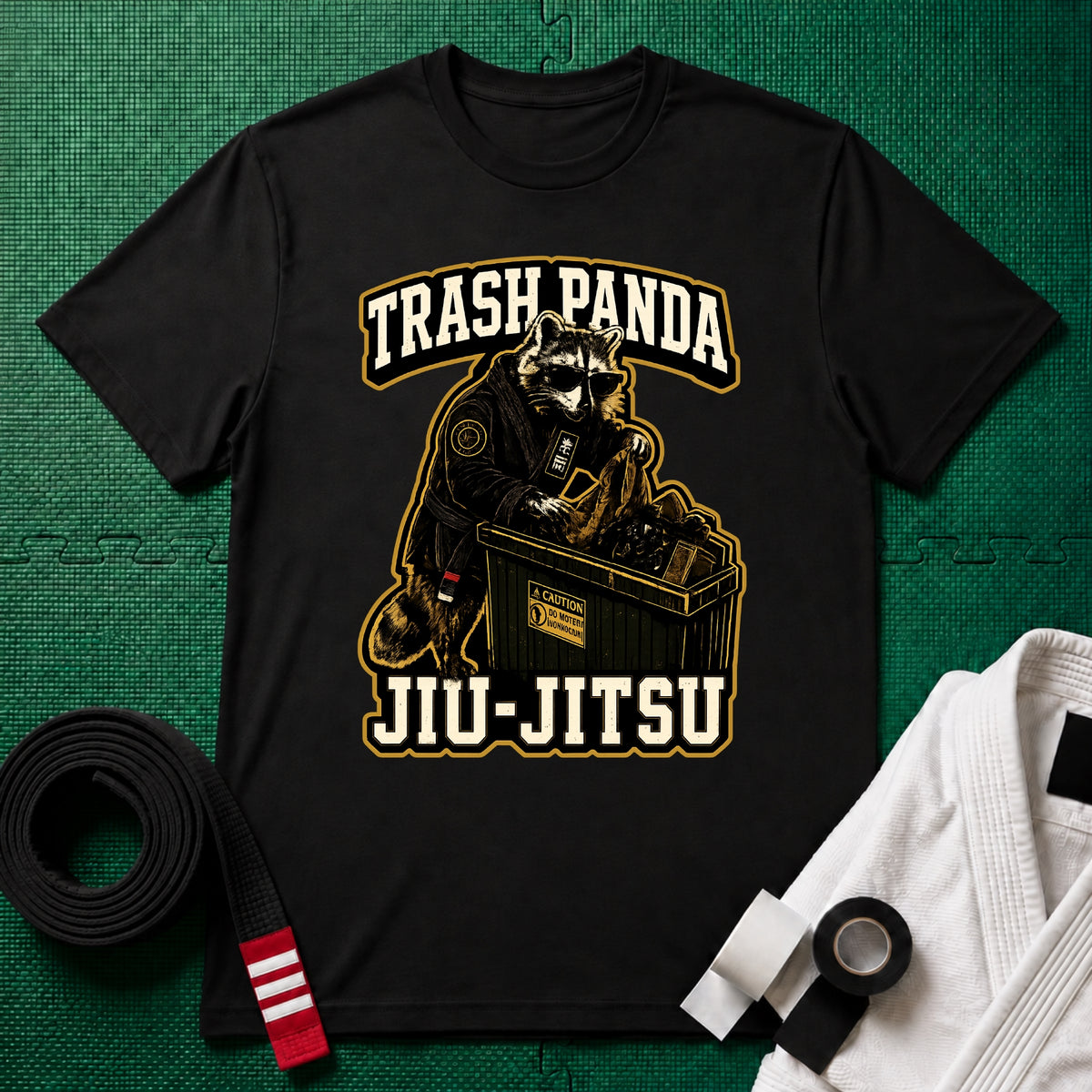Trash Panda Black Belt T-Shirt