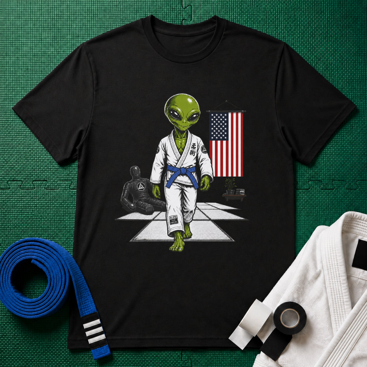 Alien Gym Blue Belt T-Shirt