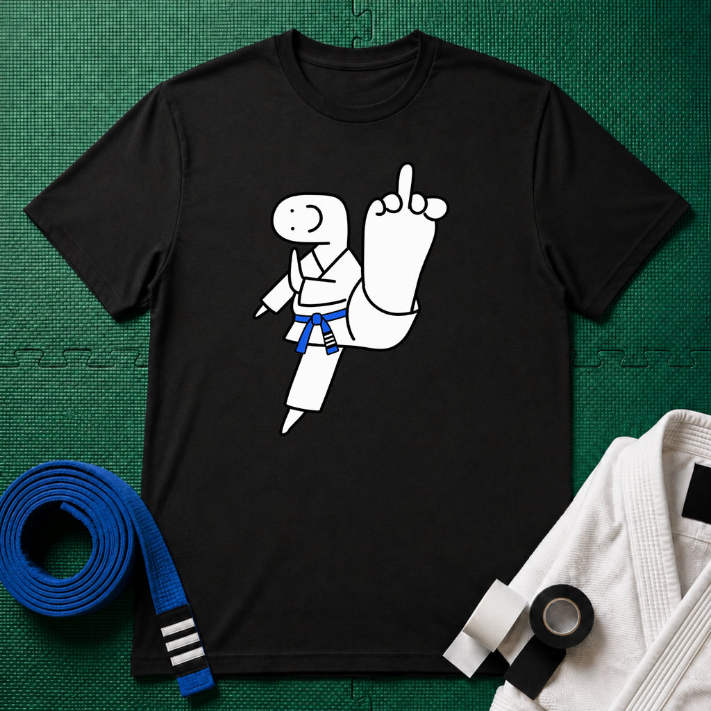 Middle Toe Blue Belt T-Shirt