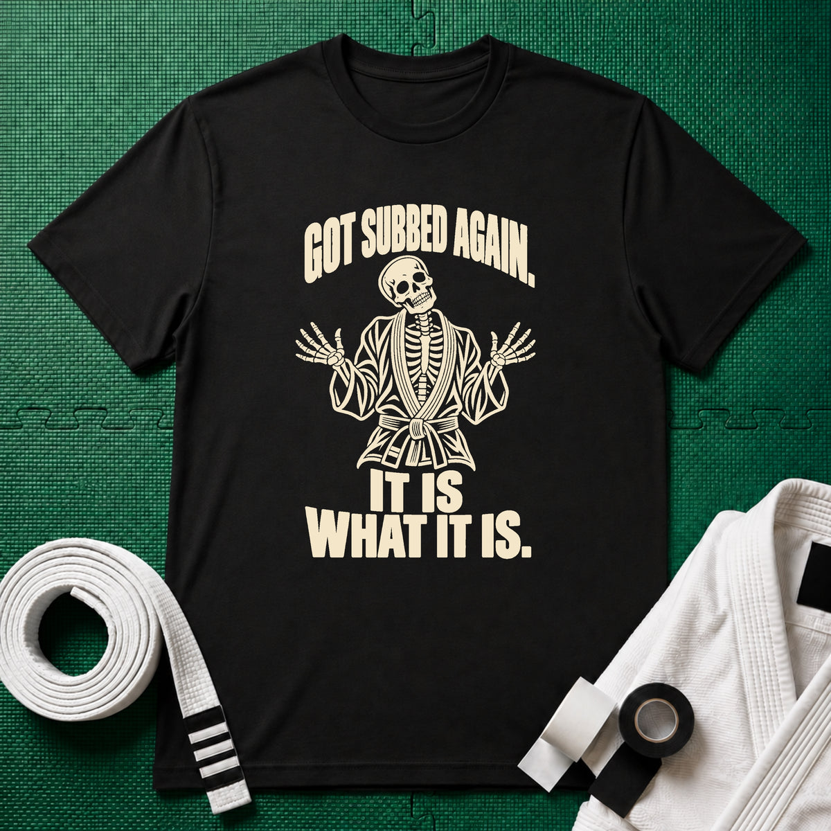 Subbed Again T-Shirt in Black