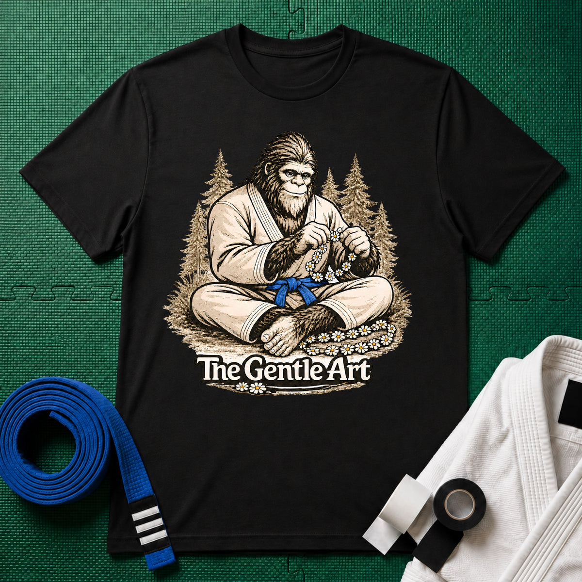 Bigfoot Daisy Blue Belt T-Shirt