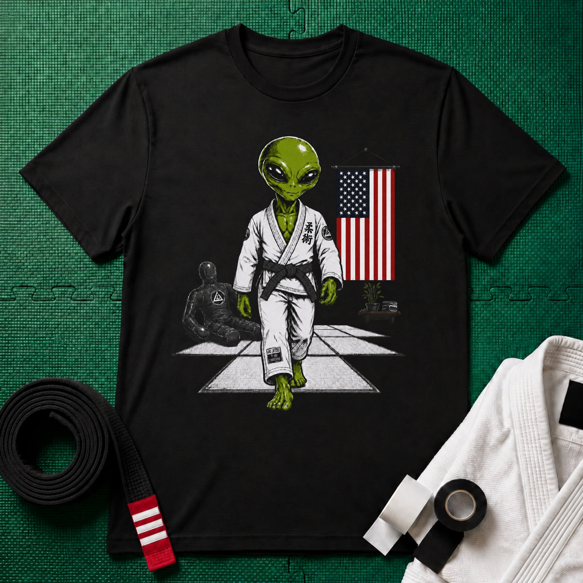 Alien Gym Black Belt T-Shirt