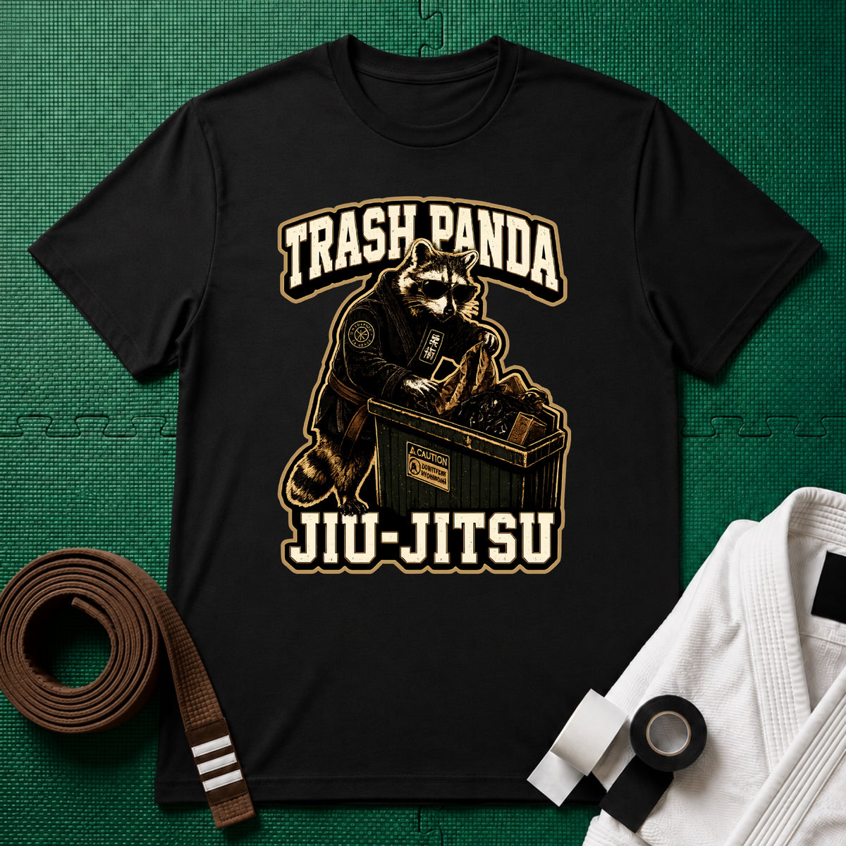 Trash Panda Brown Belt T-Shirt