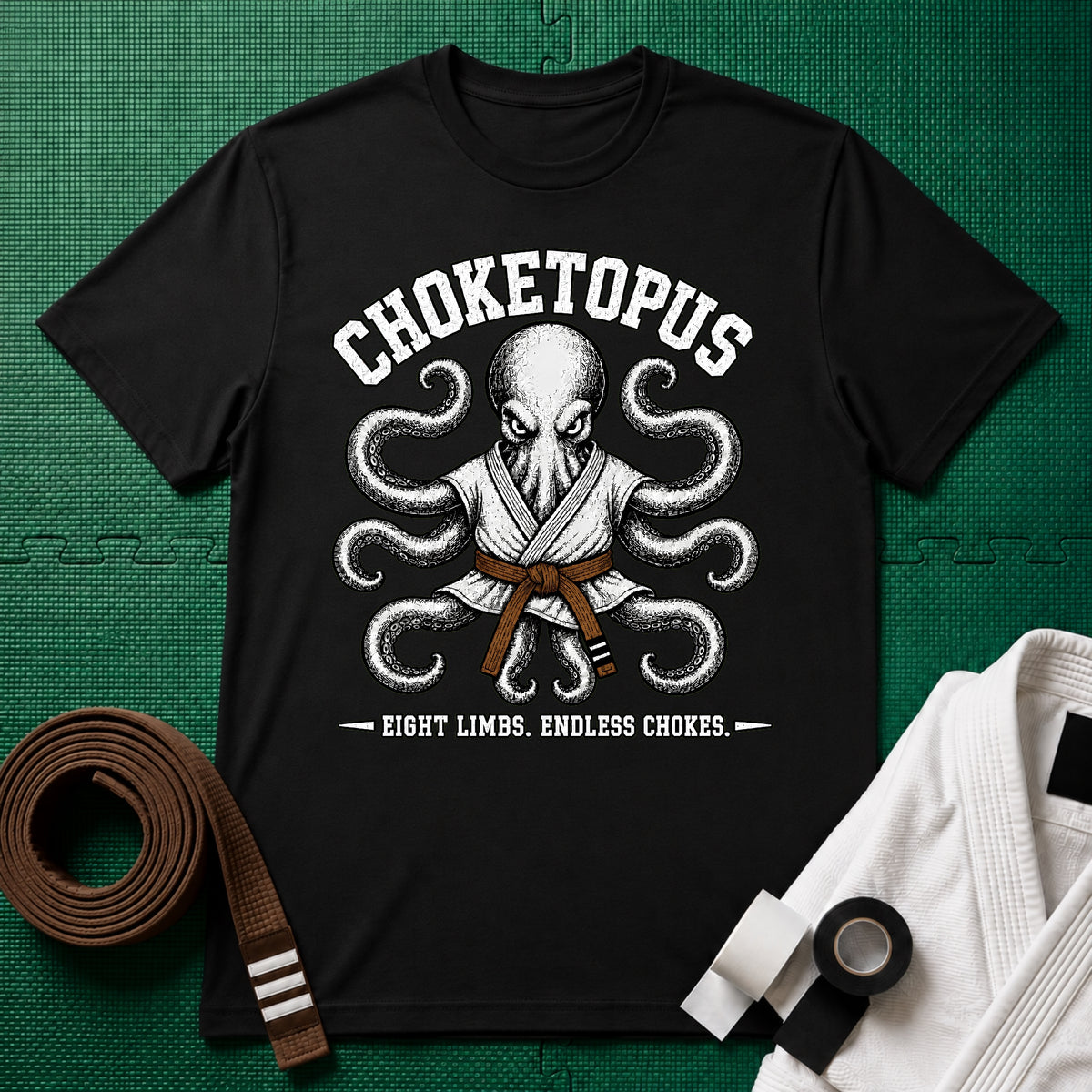 Choketopus Brown Belt T-Shirt
