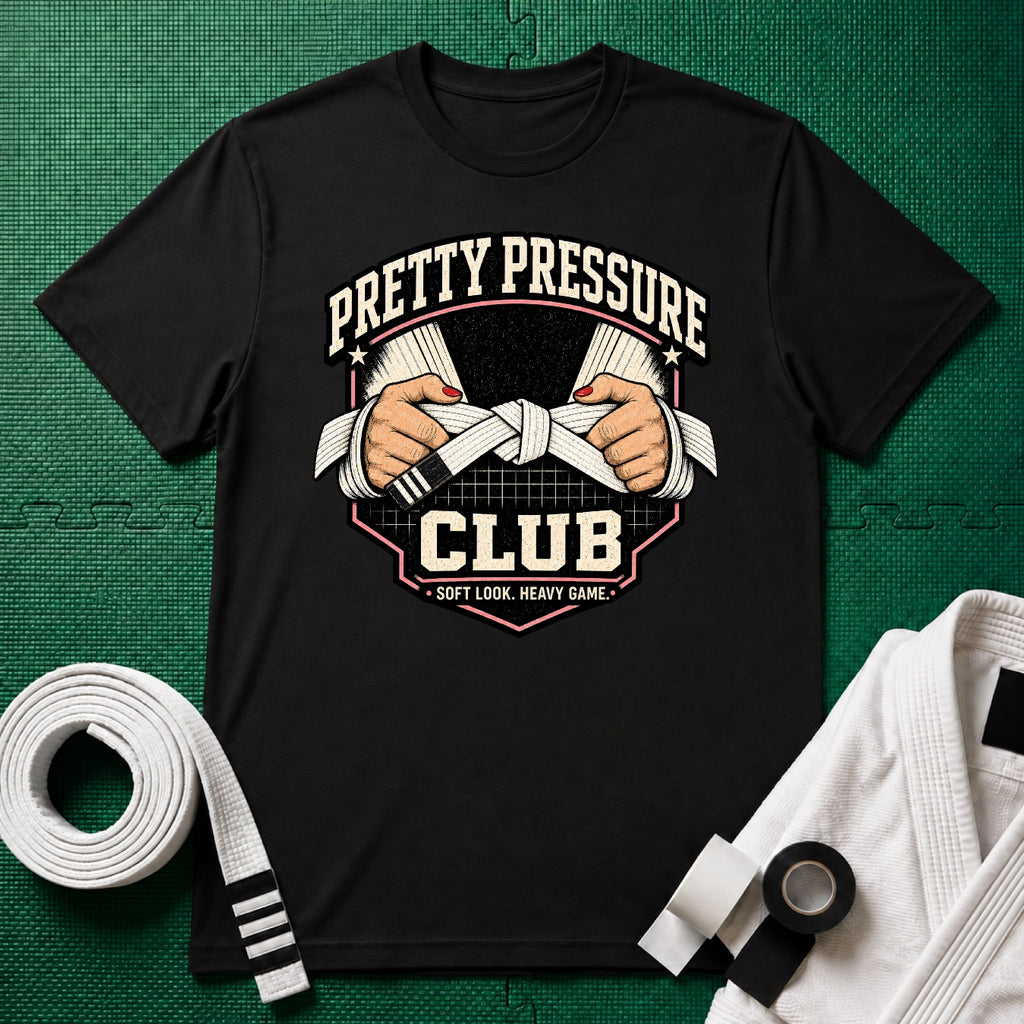 Pretty Pressure White Belt T-Shirt