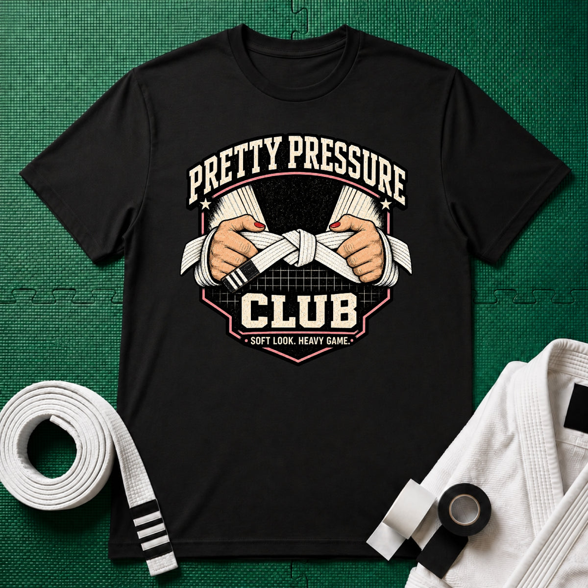 Pretty Pressure White Belt T-Shirt