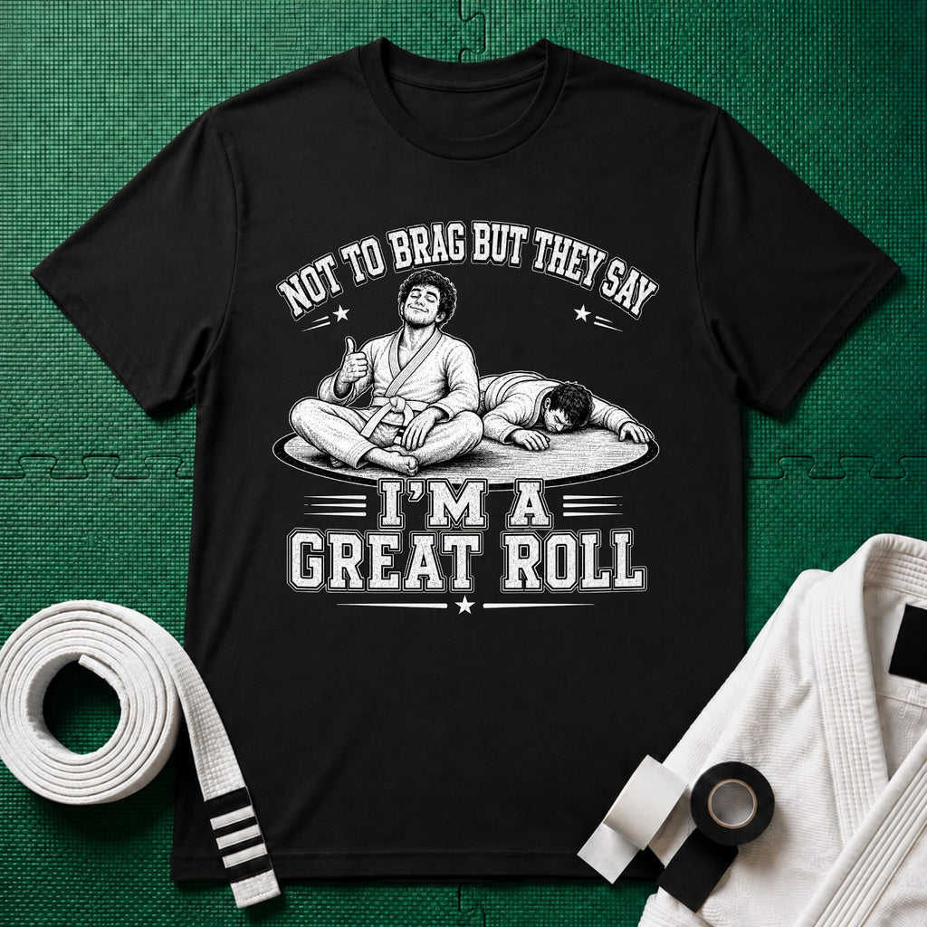 Not to Brag M White Belt T-Shirt