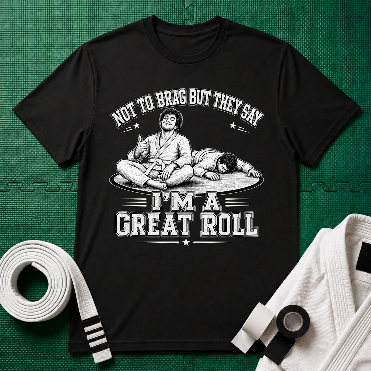 Not to Brag M White Belt T-Shirt