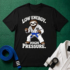 Low Energy Sloth Blue Belt T-Shirt