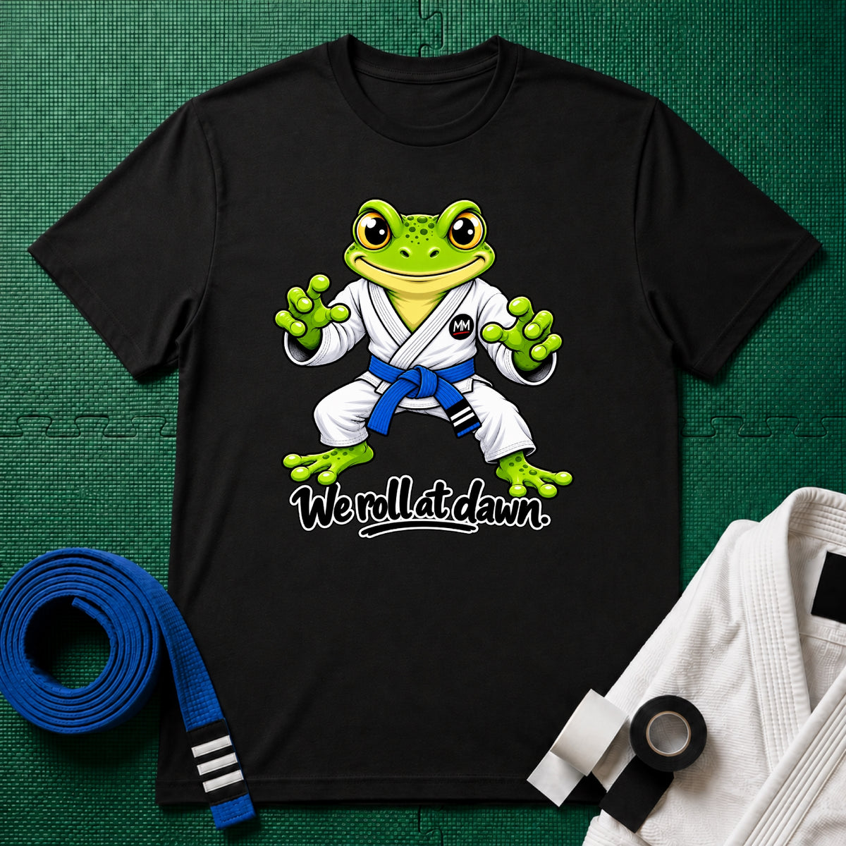 We Roll Blue Belt T-Shirt