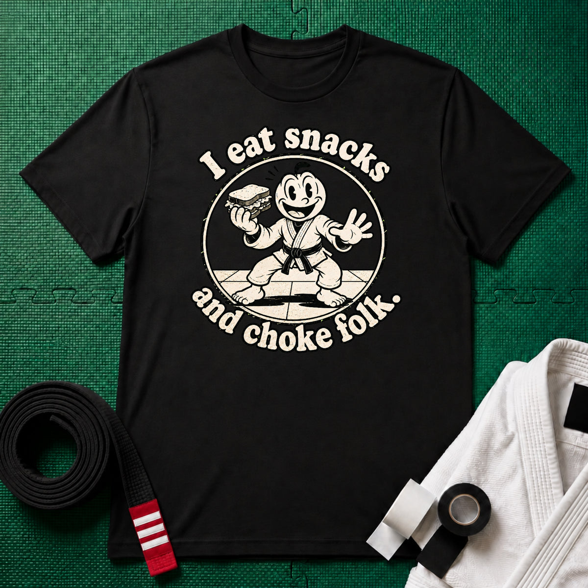 Choke Folk Black Belt T-Shirt