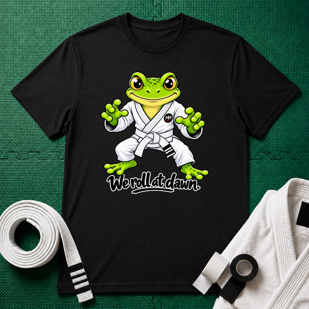 We Roll White Belt T-Shirt