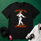 I'm a Delight Black Belt T-Shirt in Black