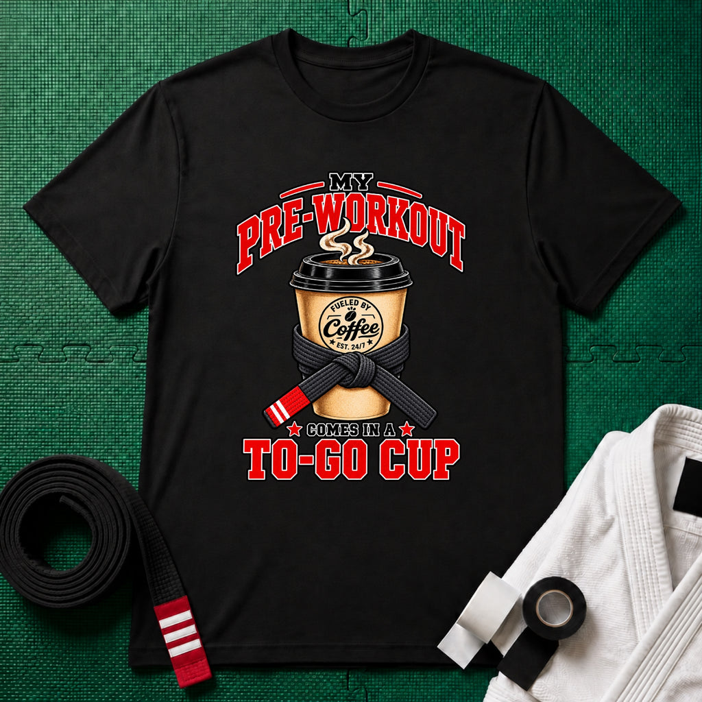 To Go Cup Black Belt T-Shirt