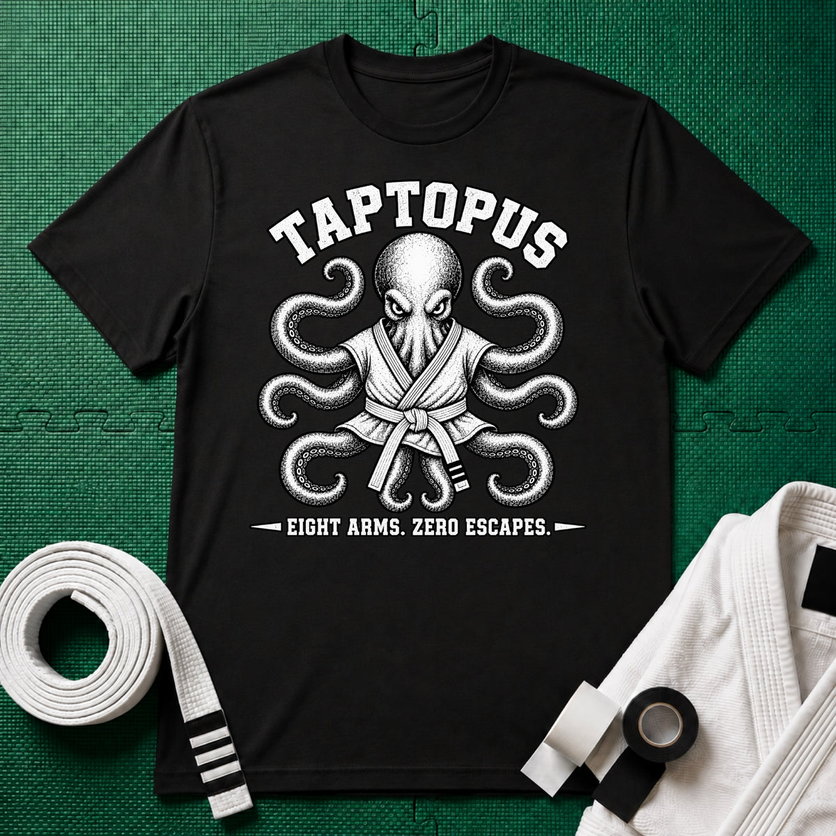 Taptopus White Belt T-Shirt
