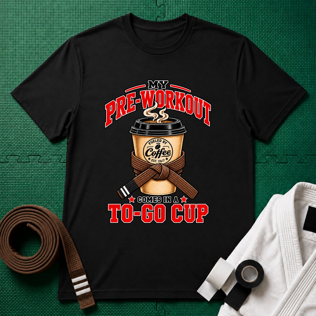 To Go Cup Brown Belt T-Shirt