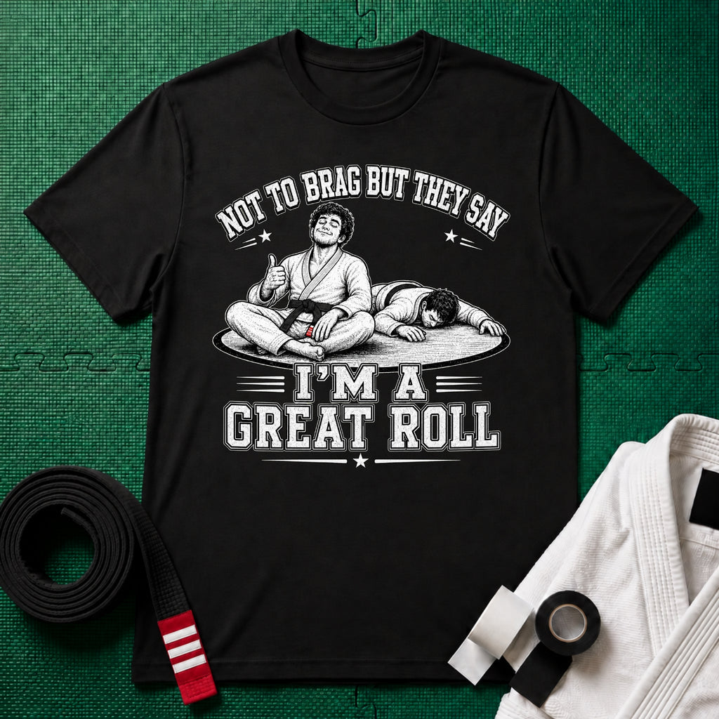 Not to Brag M Black Belt T-Shirt