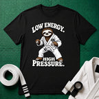 Low Energy Sloth White Belt T-Shirt