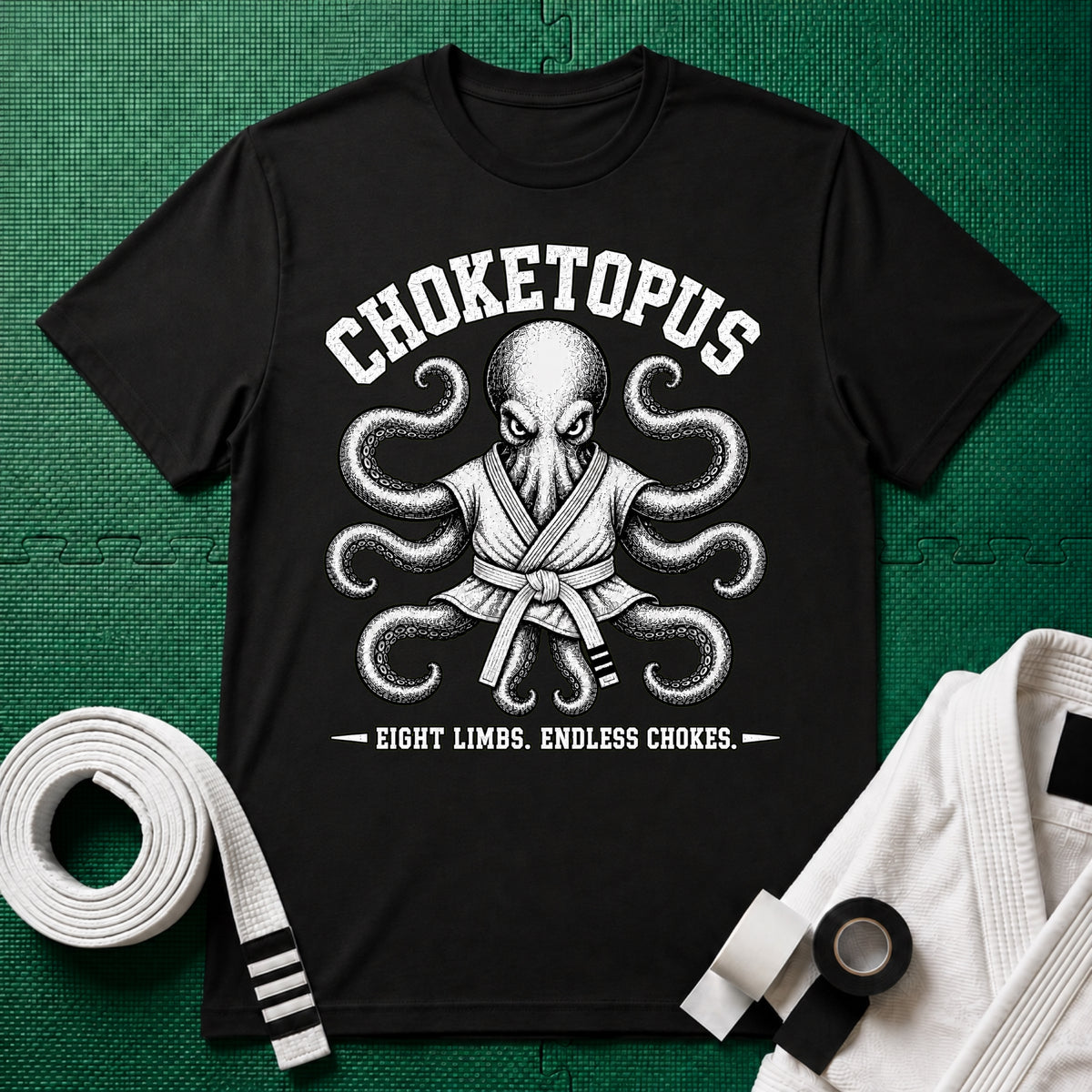 Choketopus White Belt T-Shirt