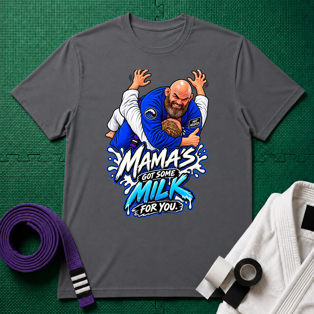 Mama's Milk Purple Belt T-Shirt