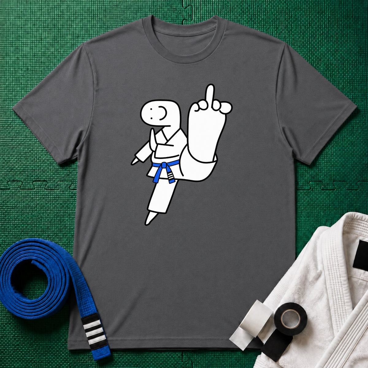Middle Toe Blue Belt T-Shirt