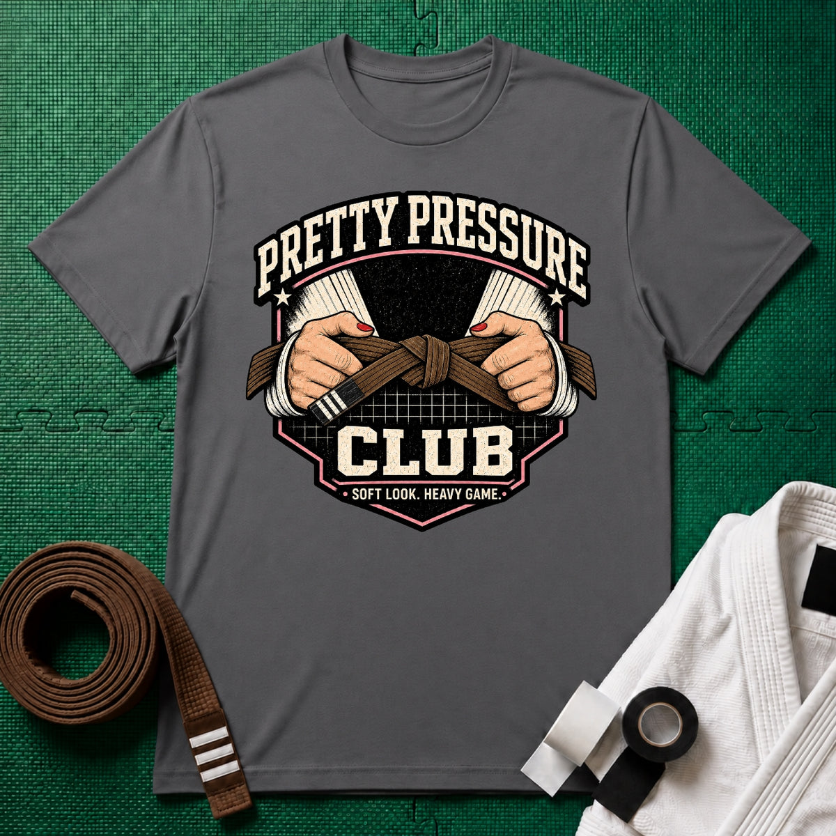 Pretty Pressure Brown Belt T-Shirt