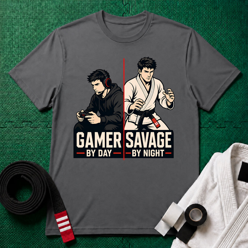 Gamer by Day Black Belt T-Shirt