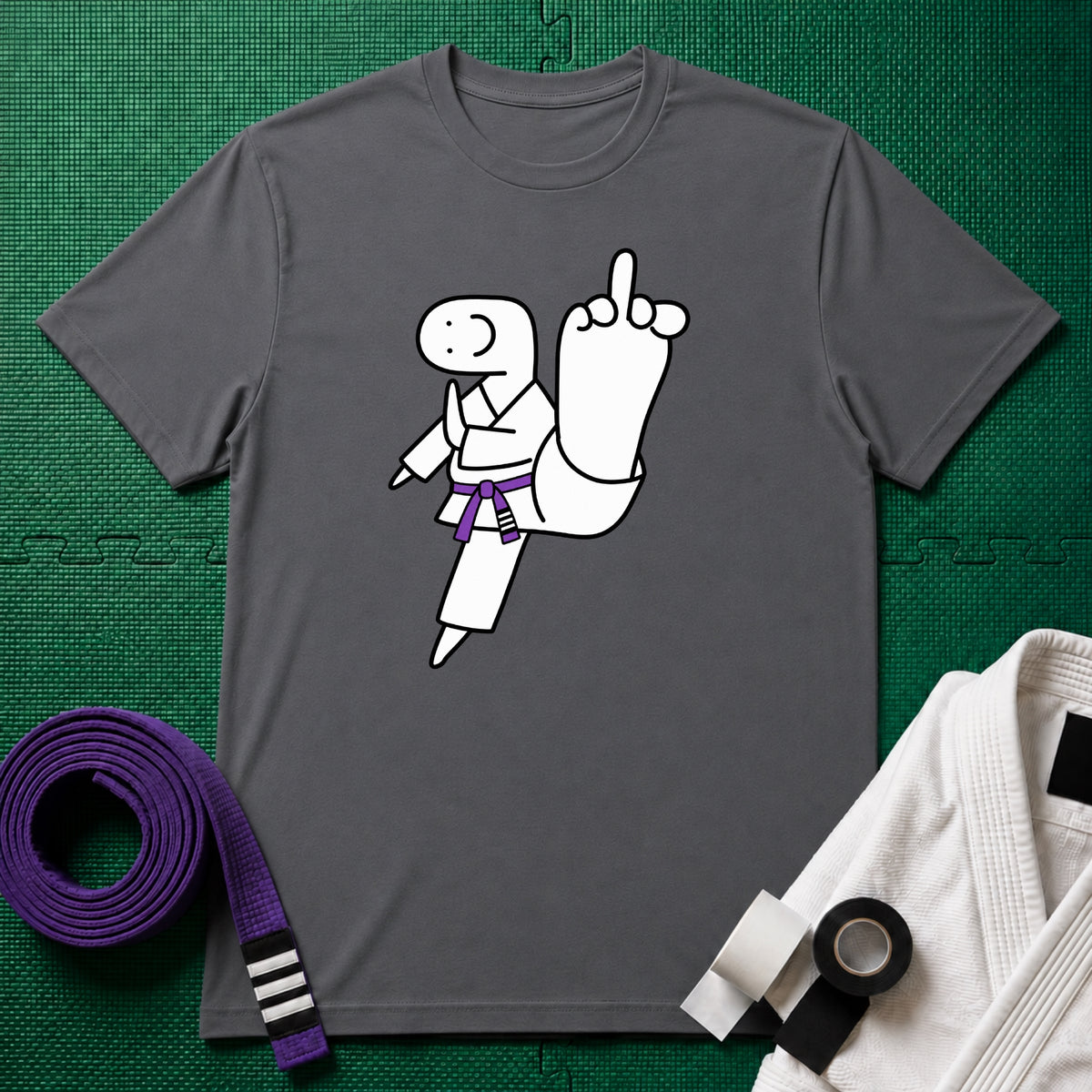 Middle Toe Purple Belt T-Shirt