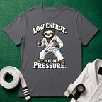 Low Energy Sloth White Belt T-Shirt