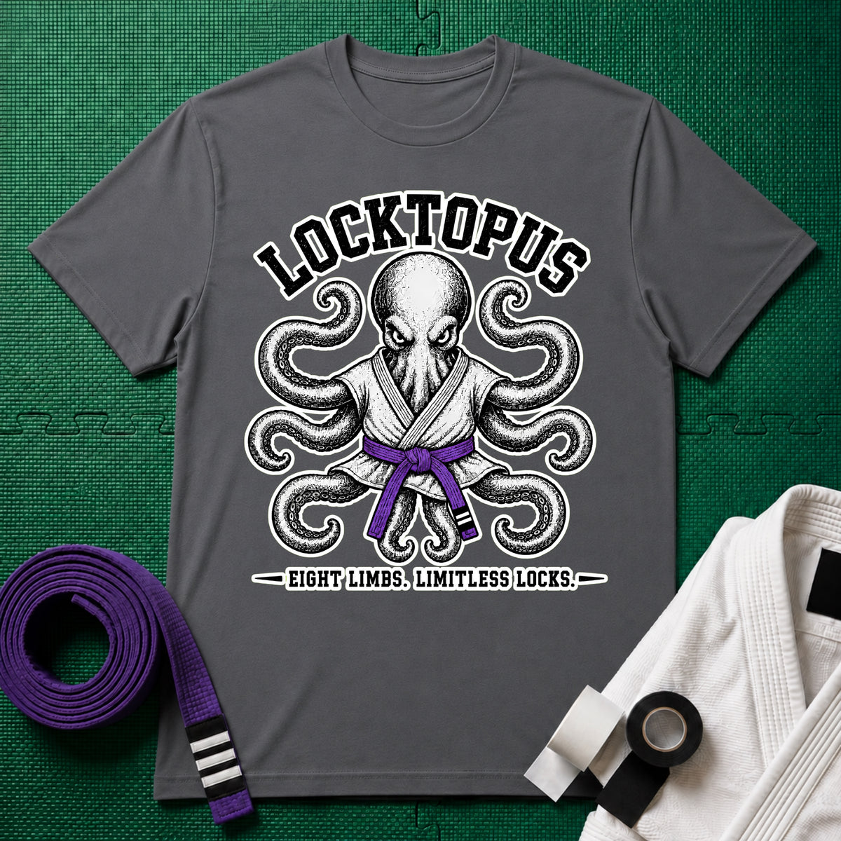 Locktopus Purple Belt T-Shirt