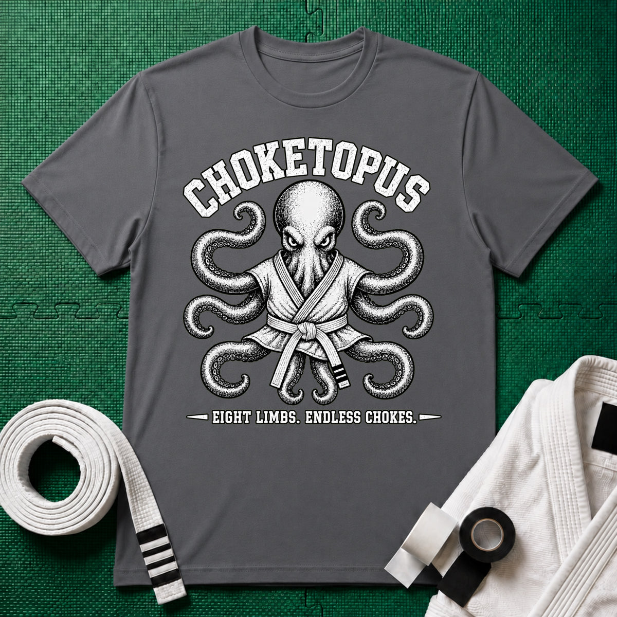 Choketopus White Belt T-Shirt
