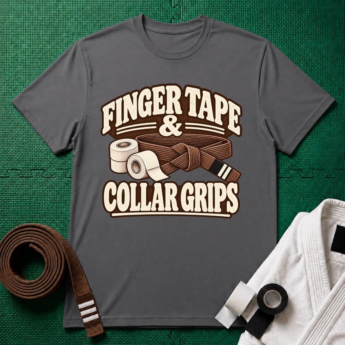 Finger Tape Brown Belt T-Shirt