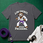 Low Energy Sloth Purple Belt T-Shirt