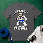Low Energy Sloth Blue Belt T-Shirt