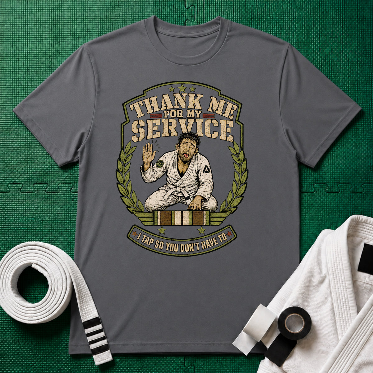 Thank me White Belt T-Shirt