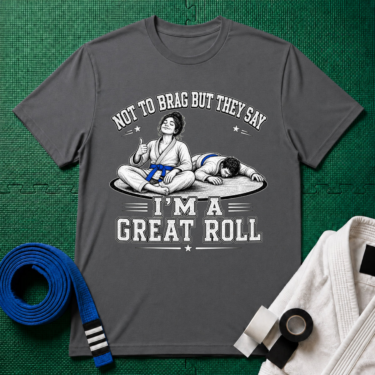 Not to Brag W Blue Belt T-Shirt