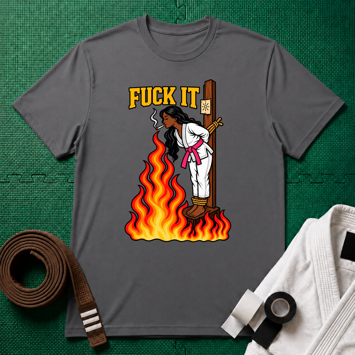F*ck It T-Shirt (Design 1), Charcoal