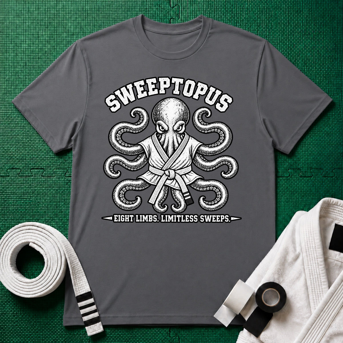 Sweeptopus White Belt T-Shirt