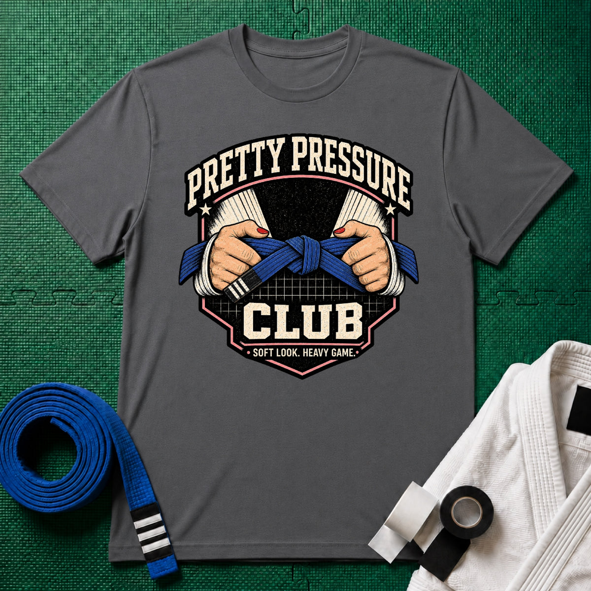 Pretty Pressure Blue Belt T-Shirt
