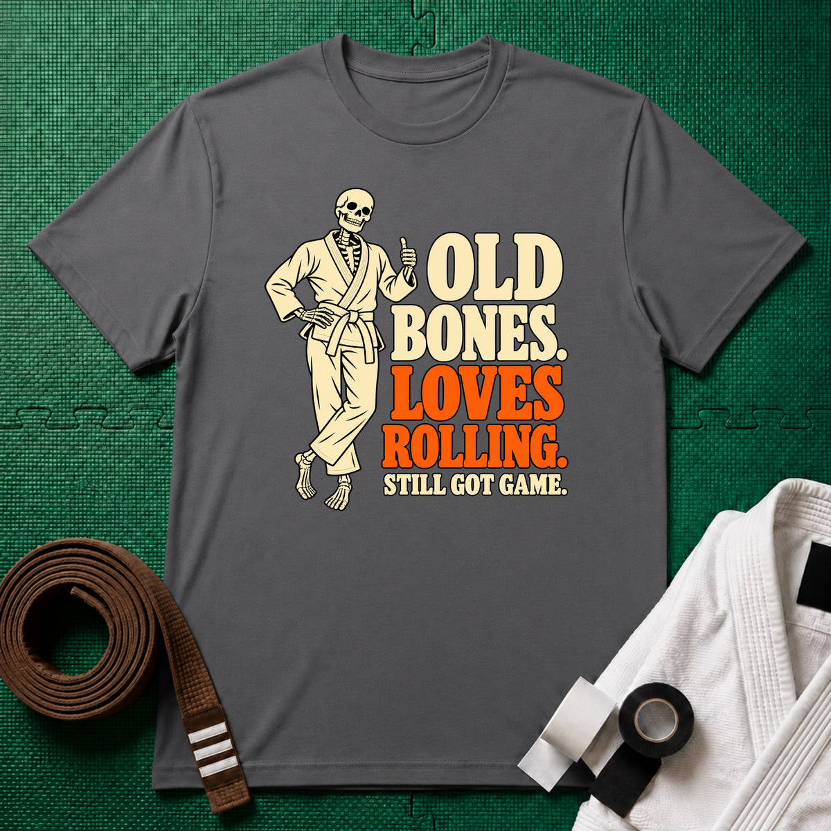 Old Bones T-Shirt in Charcoal