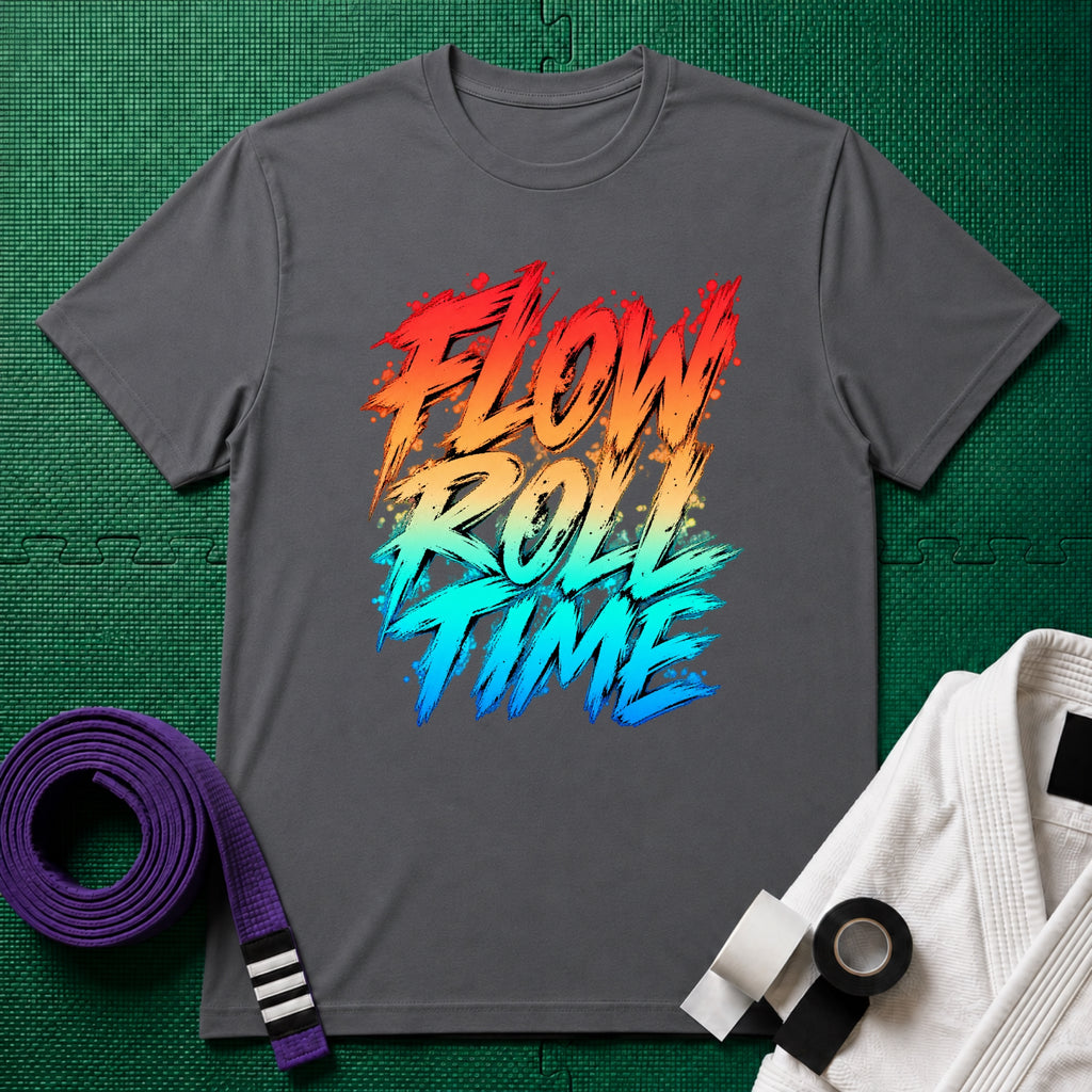 Flow Roll T-Shirt in Charcoal